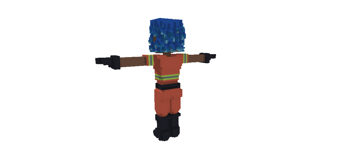 Voxel Character WIP [back] cover image