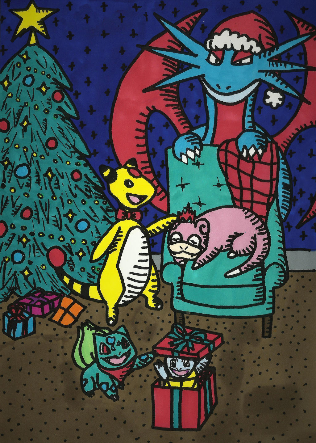 Pokemon Christmas Card cover image